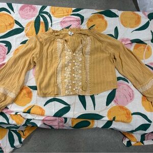 Yellow shirt American eagle